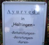 Werbung für indische Medizin im Südschwarzwald