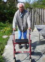 „Zuckerrunden“ mit dem Rollator: Kurt Lauber