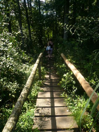Am schönsten ist der Weg entlang des östlichen Ufers, der in der Nähe des Wassers vorbei führt. Allerdings ist der kleine Pfad kaum zu finden, da er bewusst nicht ausgeschildert ist. Kleiner Hinweis: Da wo der Weg steil nach oben geht, an den Ziegen vorbei über die Wiese gehen, bis der dann befestigte Weg anfängt. Wer schwimmen will, findet in der Nähe des Pfades eine wunderschöne Stelle, die aber ebenfalls auf keiner Karte verzeichnet ist. Die Einheimischen kennen sie aber.